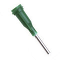 Weller KDS141BT Stainless Steel 14 Gauge Needle with Dark Green Luer Lock Hub - 1000/PK